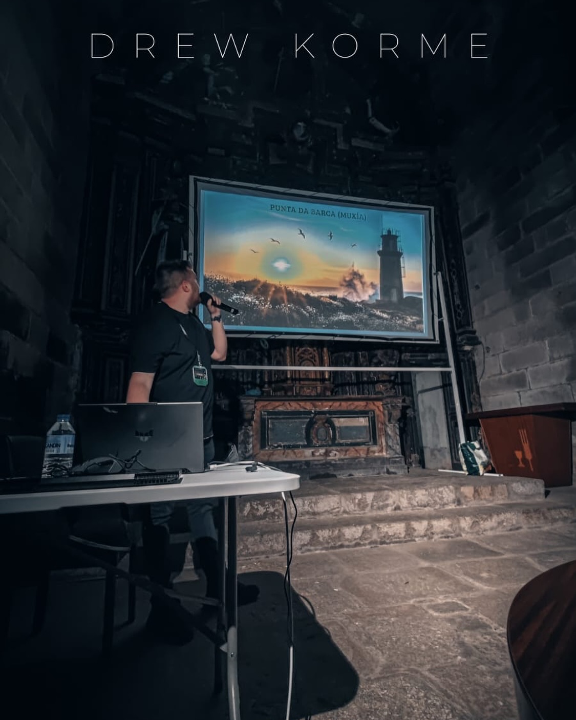 Charla sobre astrofotografía y mar de ardora en el congreso de larga exposición de Ares, Ferrolterra